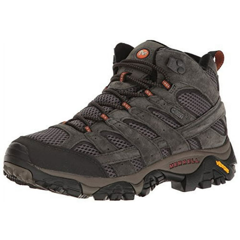 Merrell Men's Moab Mid Waterproof Hiking Boot, Beluga, M US - Main Image