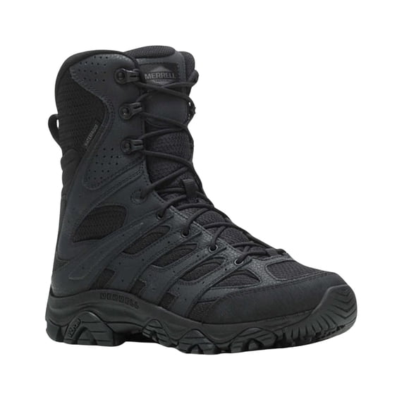 Merrell Men's Moab 3 8" Tactical Zip Waterproof Boot Round Toe Black 13 D(M) US