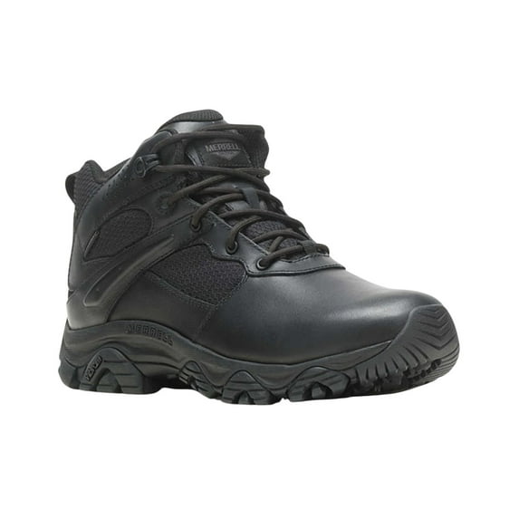 Merrell Men's Moab 3 Mid Tactical Response Waterproof Work Boot Round Toe Black 8.5 D(M) US