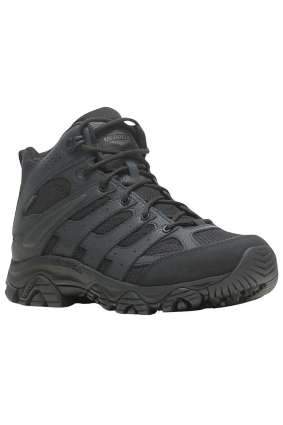 Men's Moab 3 Mid Tactical Waterproof Boot Round Toe Black 9 D(M) US