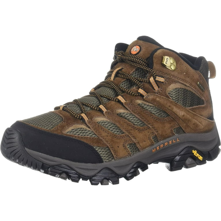 Merrell Men's Moab 3 Mid Waterproof Hiking Boot 9 Earth - Walmart.com