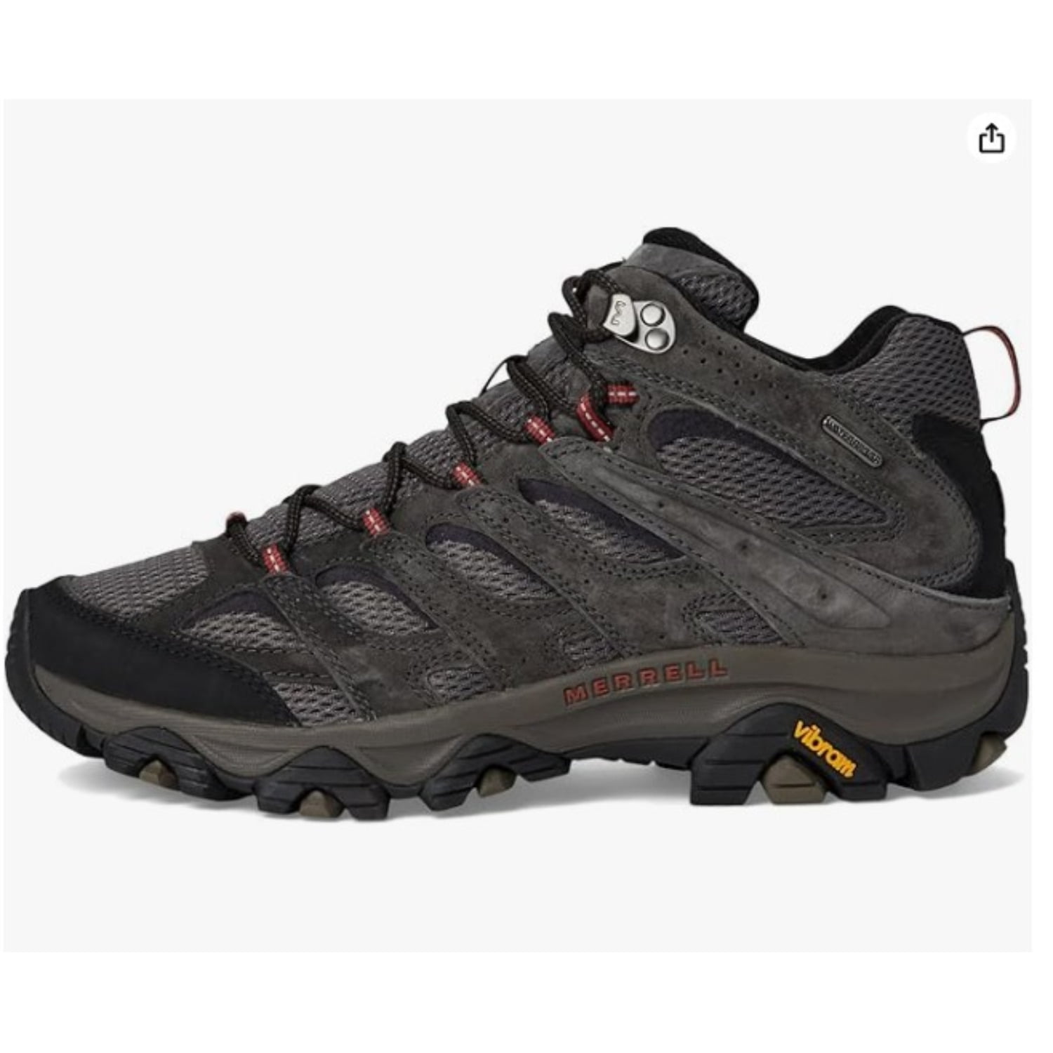 Merrell Men's Moab 3 Mid Waterproof Hiking Boots, Beluga