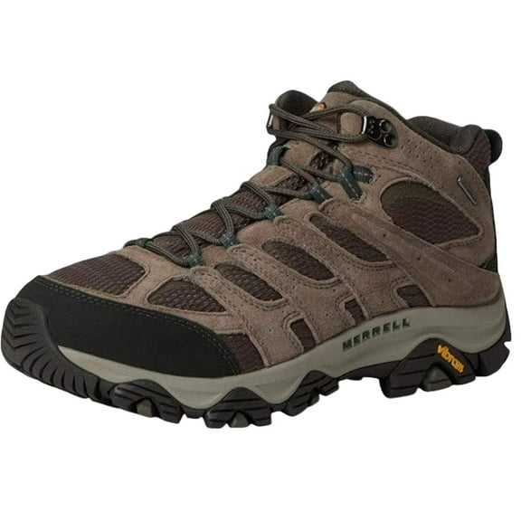 Merrell Men's Moab 3 Mid Waterproof Hiking Boots, Boulder