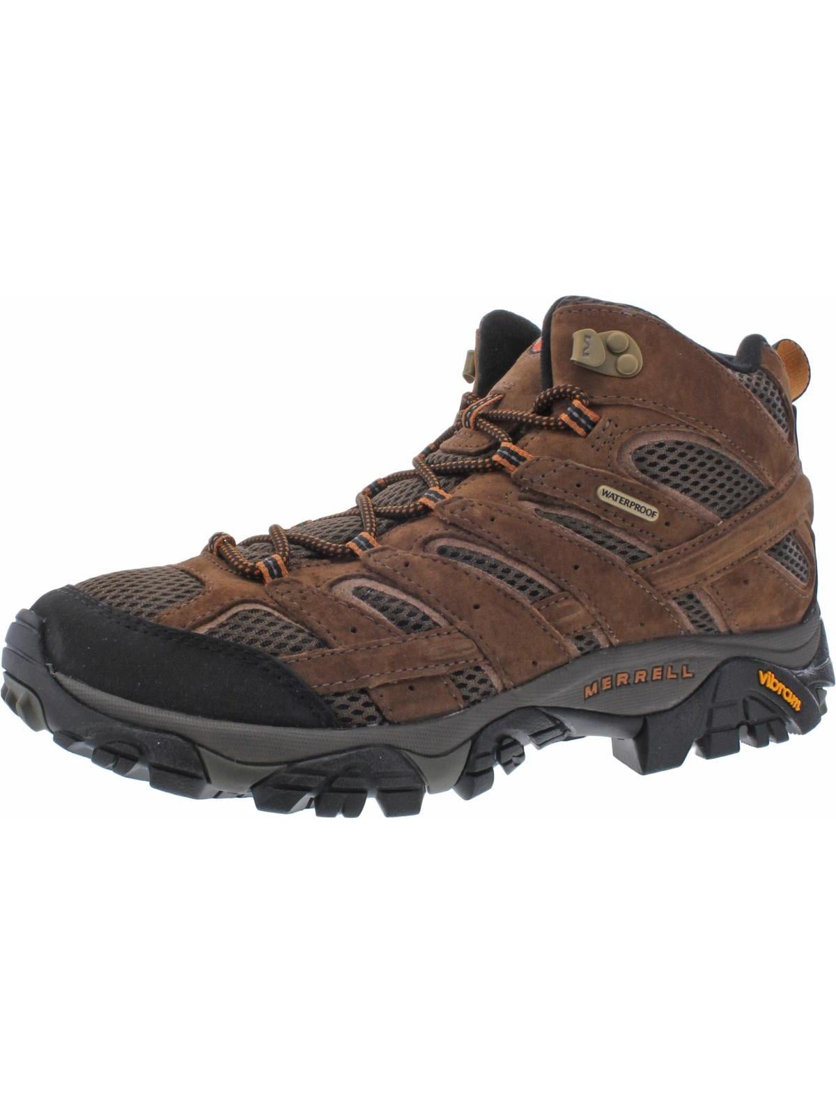 MERRELL MENS MOAB 2 MID WATERPROOF SHOE EARTH BROWN J06051 SIZE 7 MERRELL MENS MOAB 2 MID HIKING SHOES EARTH BROWN J06051 SIZE  main image 3
