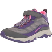 Merrell Kids Moab Speed Mid Waterproof Hiking Boot Big Kid 8-12 Years 6 Big Kid Dusty Blue