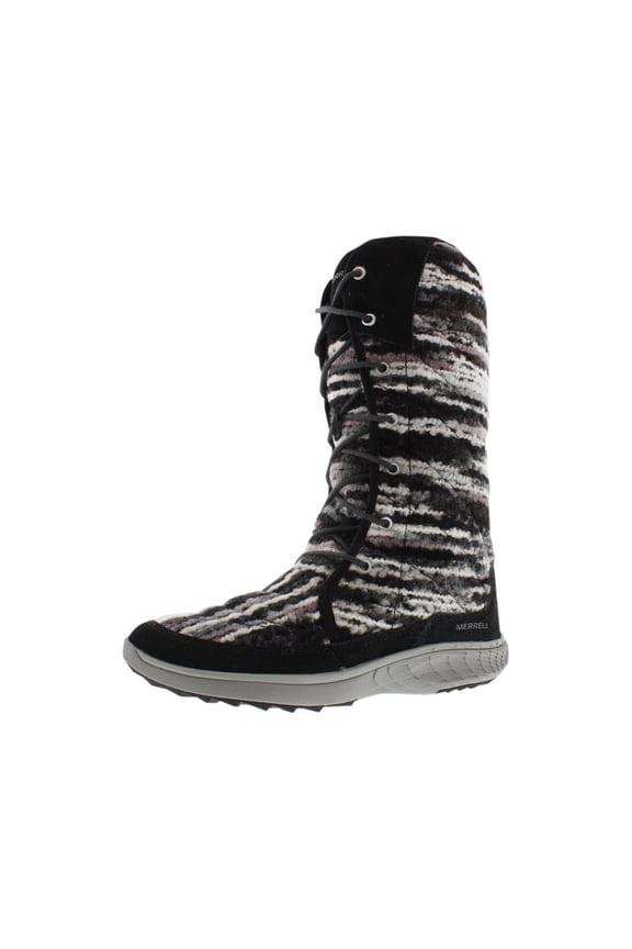 Pechora Sky Boots Women's Shoes Size 6, Color: Black/White