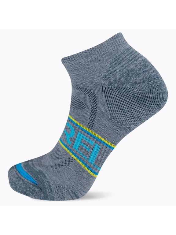 Merrell Unisex Zoned Hiking Low Cut Socks Blue (1 Pair) - MEA33719L1B4001-BLUE