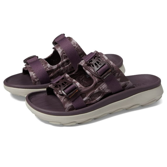 Merrell Women's Hut Ultra Wrap Sport Sandal, Burgundy, 7