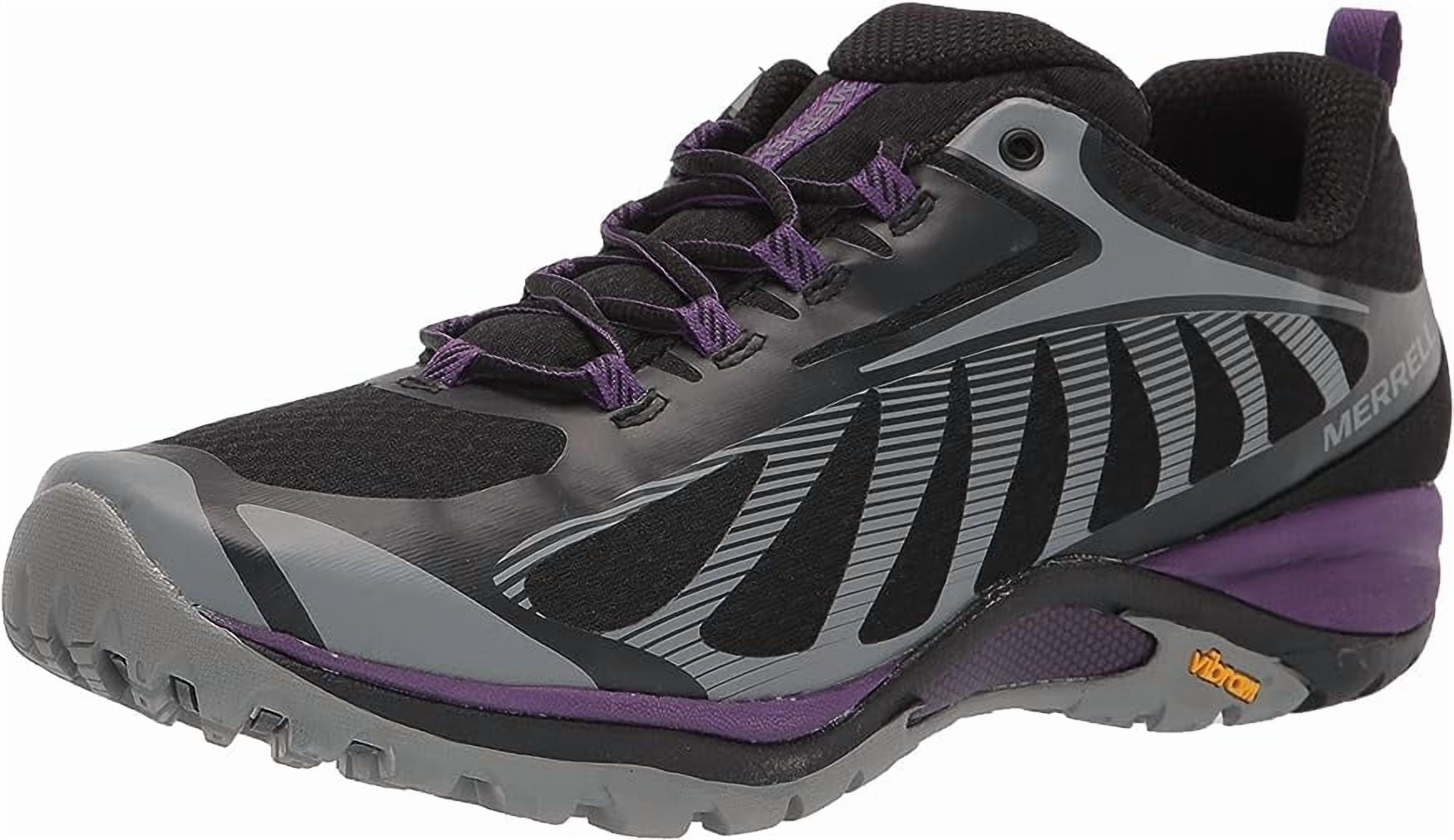 (取寄) メレル レディース サイレン エッジ 3 ハイキング シューズ Merrell women Siren Edge 3 Hiking Shoes (For Women)  Black/Acai Merrell Womens Siren Edge 3 Hiking Shoes - Black / Acai - Walmart.com