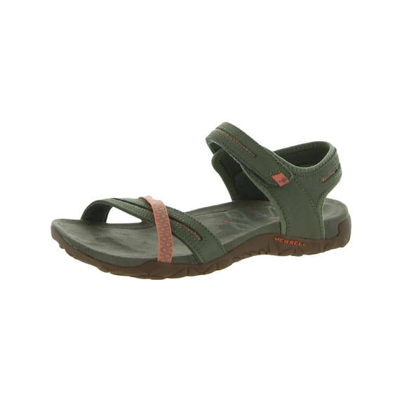 Merrell Womens Terran Cross II Leather Slingback Sandals Green 10 Medium (B,M)