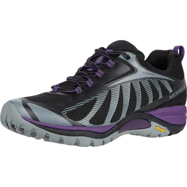 Merrell Women's Siren Edge Waterproof Hiking Shoe Black/Acai