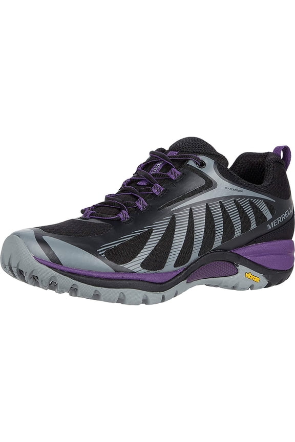 Women's Siren Edge 3 Waterproof Hiking Shoe Black/Acai - J034450