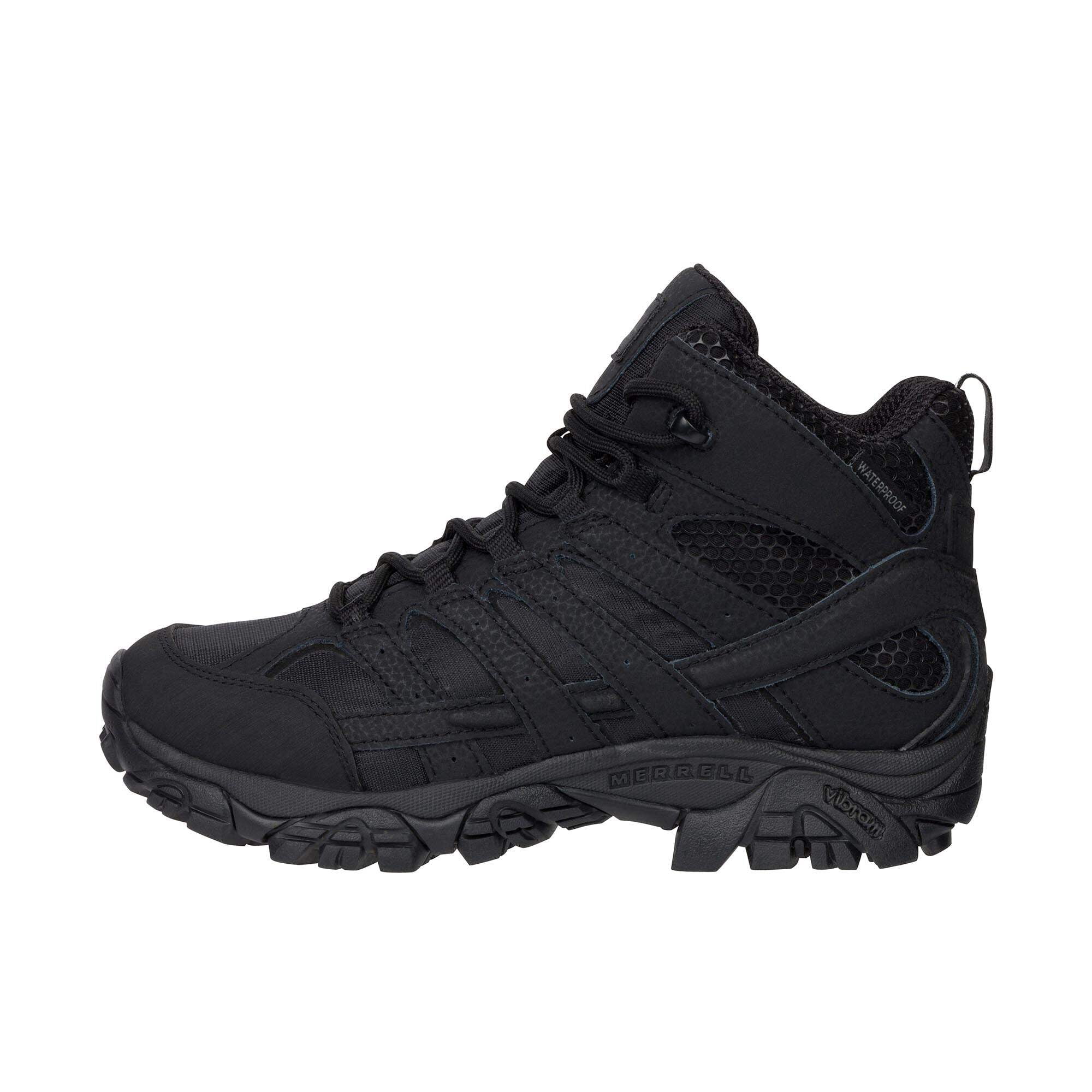 Merrell Work Moab 2 Mid Tactical Boot Soft Toe Black Walmart