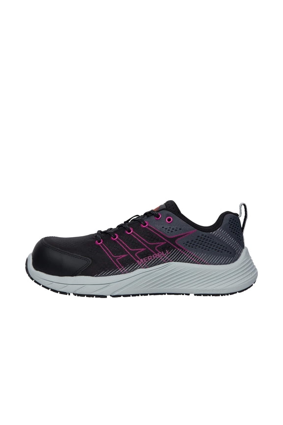 Merrell Work Womens Moab Flight Carbon Toe Black Fuchsia