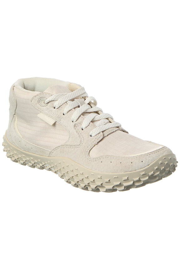Wrapt Canvas & Suede Sneaker, 6.5, White