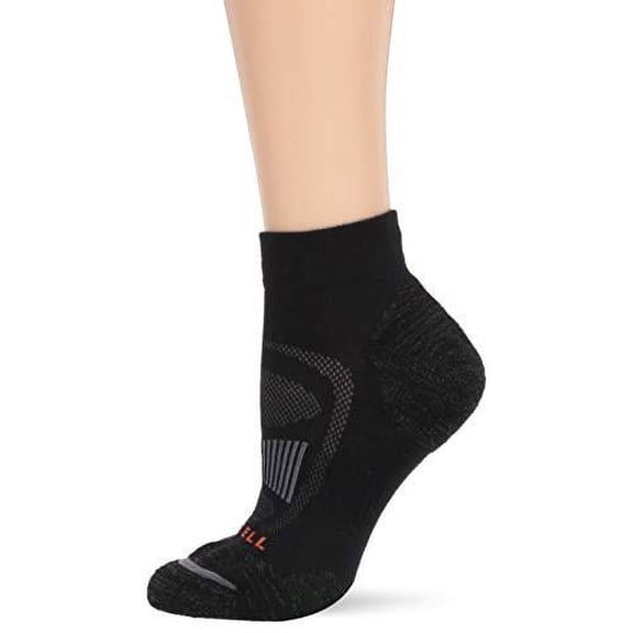 Merrell mens 1 Pack Cushioned Zoned Quarter Hiker Socks