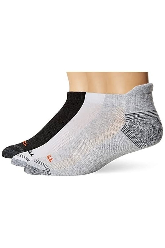 Merrell mens Cushioned Low Cut Tab Socks GRAYH