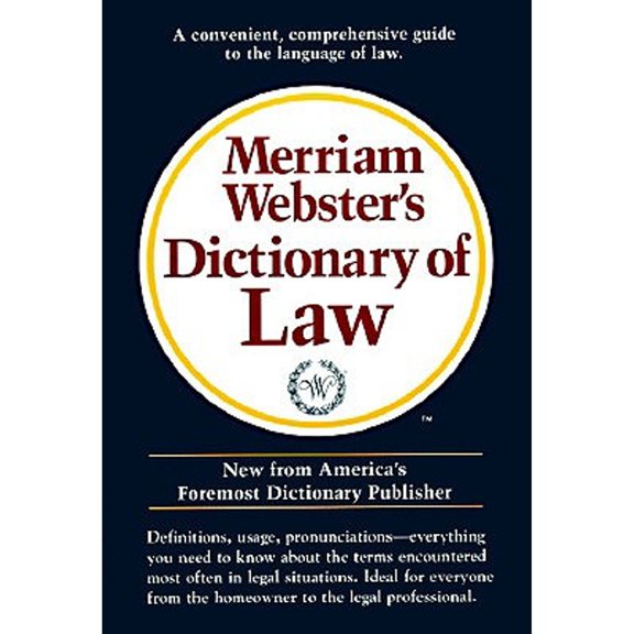 Pre-Owned Merriam-Webster Dictionary of Law (Paperback) by Merriam-Webster
