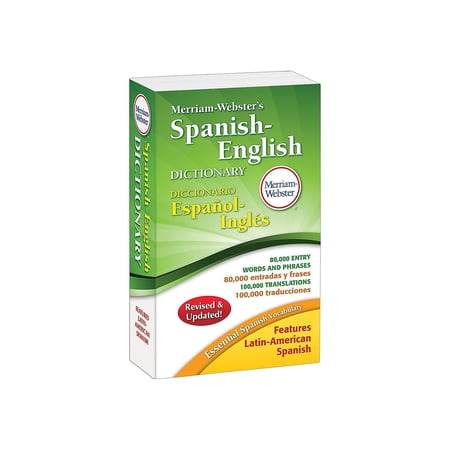 Merriam Webster Merriam-Webster’s Spanish-English Dictionary 864 Pages 824