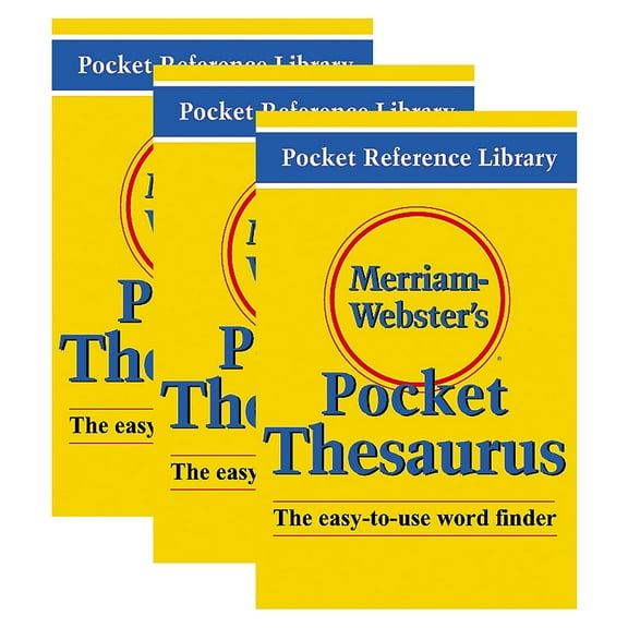 Merriam-Webster Pocket Thesaurus Pack of 3 (MW-524X-3)