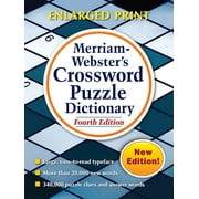 MERRIAM-WEBSTER INC Merriam-Webster&apos;s Crossword Puzzle Dictionary: Fourth Edition, Enlarged Print Edition, 4th ed. (Paperback)