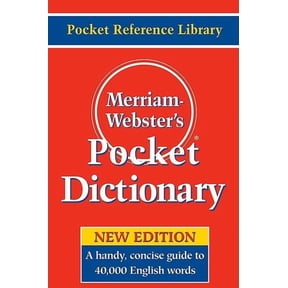 Merriam-Webster's Pocket Dictionary
