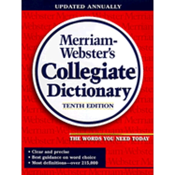 Pre-Owned Merriam Webster's Collegiate Dictionary (Hardcover) by Webster, Merriam-Webster (Editor)