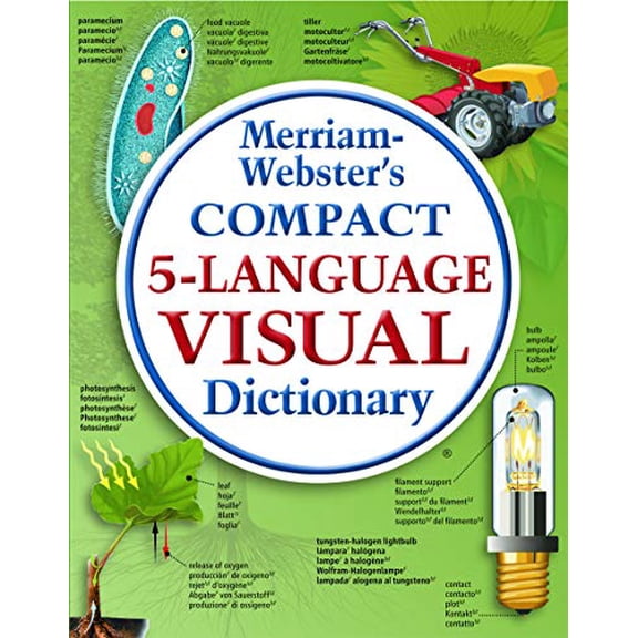 Pre-Owned Merriam-Webster's Compact 5-Language Visual Dictionary (Paperback) 0877792917 9780877792918