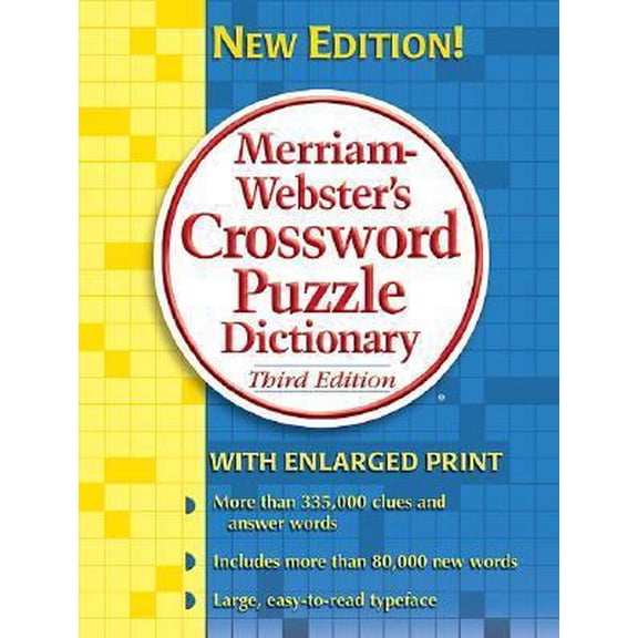 Pre-Owned Merriam Webster's Crossword Puzzle Dictionary Paperback