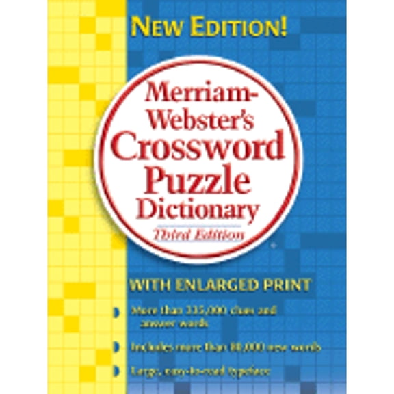 Pre-Owned Merriam-Webster's Crossword Puzzle Dictionary (Paperback)(Large Print)