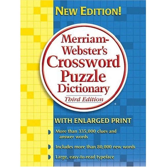 Pre-Owned Merriam Webster's Crossword Puzzle Dictionary Paperback