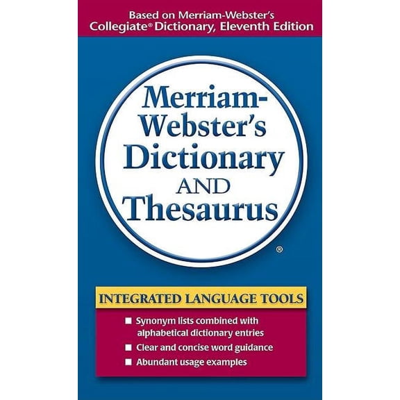 Merriam-Webster's Dictionary and Thesaurus (Paperback) by Merriam-Webster (Creator)