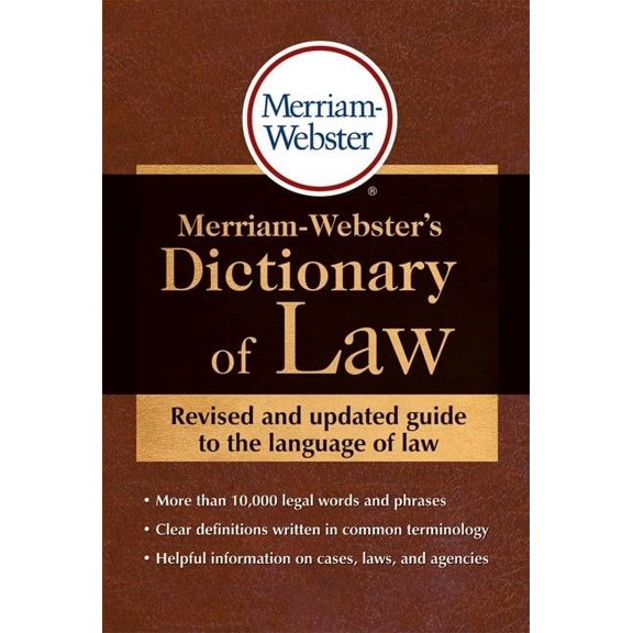 Pre-Owned Merriam-Webster's Dictionary of Law