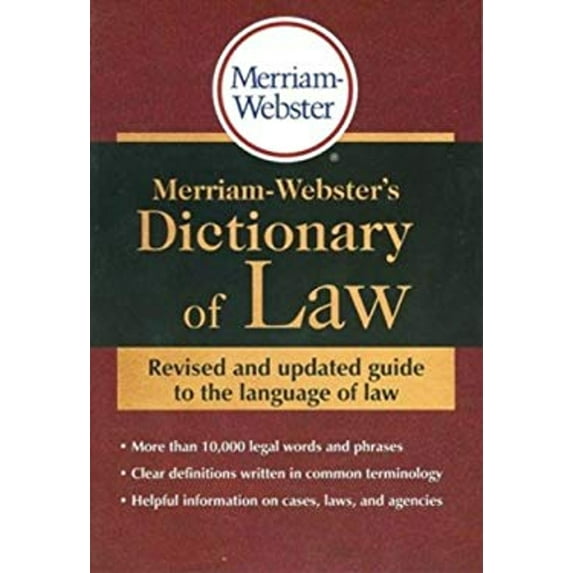 Pre-Owned Merriam-Webster's Dictionary of Law
