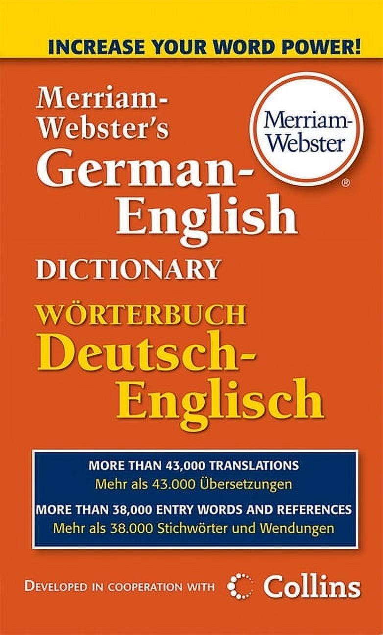 MERRIAM-WEBSTER INC Merriam-Webster's German-English Dictionary (german Edition)