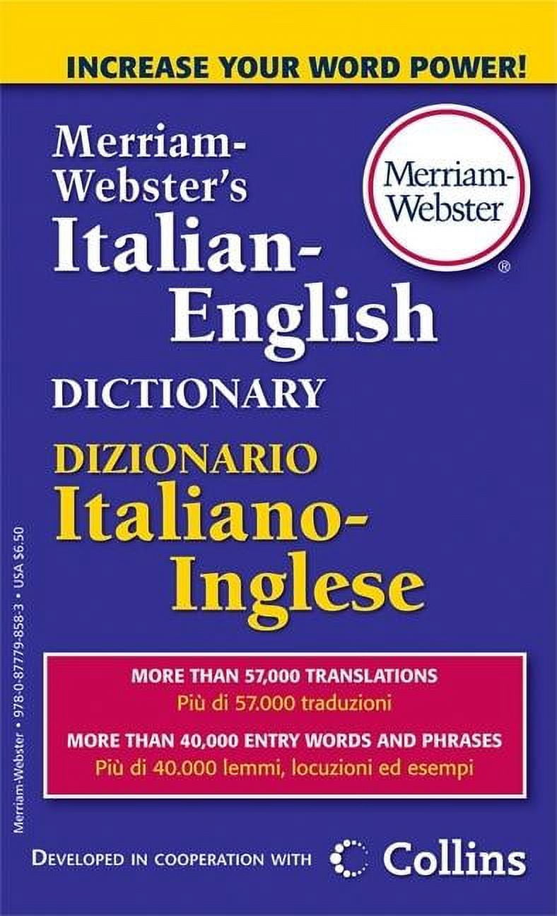 MERRIAM-WEBSTER INC Merriam-Webster's Italian-English Dictionary