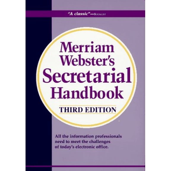 Pre-Owned Merriam-Webster's Secretarial Handbook (Third Edition)