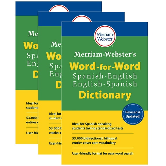 Merriam-Webster's Word-for-Word Spanish-English Dictionary 3/Bundle MW-2994-3