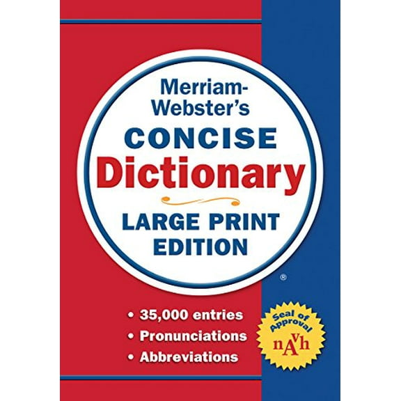 Pre-Owned Merriam-Webster's Concise Dictionary: Large Print Edition by Merriam-Webster (Paperback)