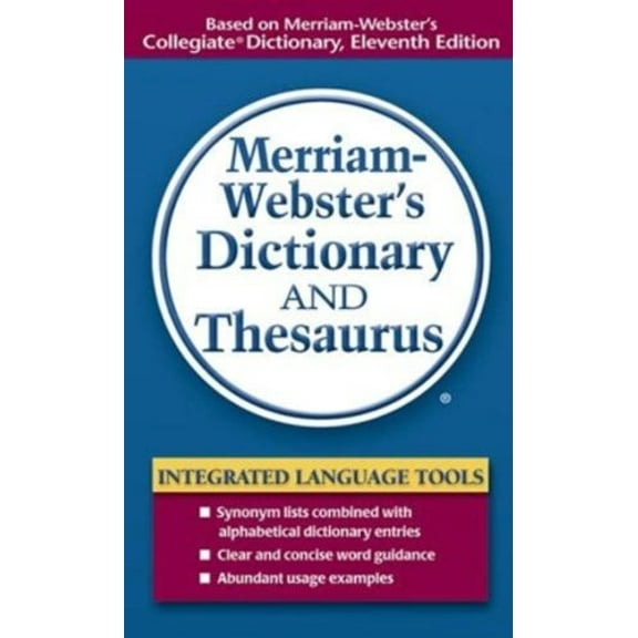 Pre-Owned Merriam-Webster's Dictionary and Thesaurus (Paperback) 0877798516 9780877798514