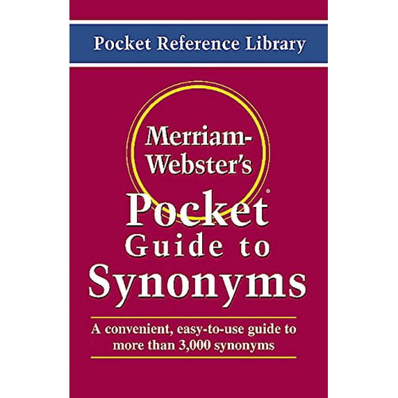 Pre-Owned Merriam-Webster's Pocket Guide to Synonyms (Paperback) 0877795010 9780877795018