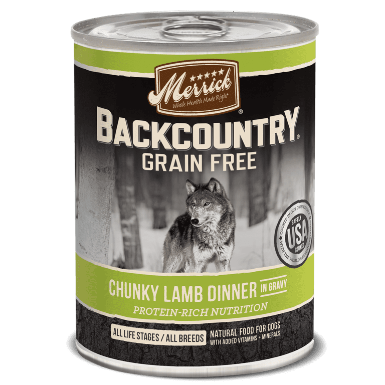 Merrick backcountry shop canned dog food