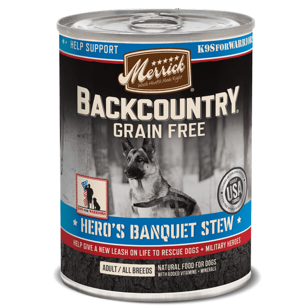 Merrick Backcountry GrainFree Hero's Banquet Stew Wet Dog Food, 12.7