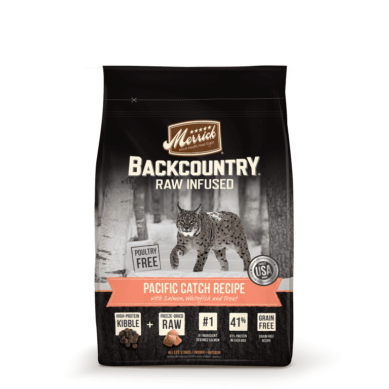 Merrick Backcountry Grain Free Raw Infused Pacific Catch Recipe Dry Cat Food 6 lb Walmart