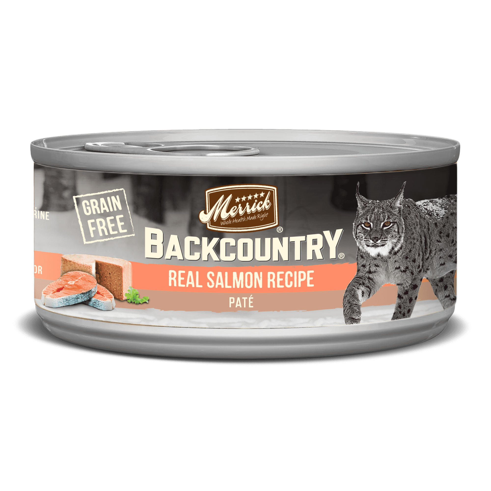 Merrick Backcountry GrainFree Real Salmon Recipe Pate Wet Cat Food, 3