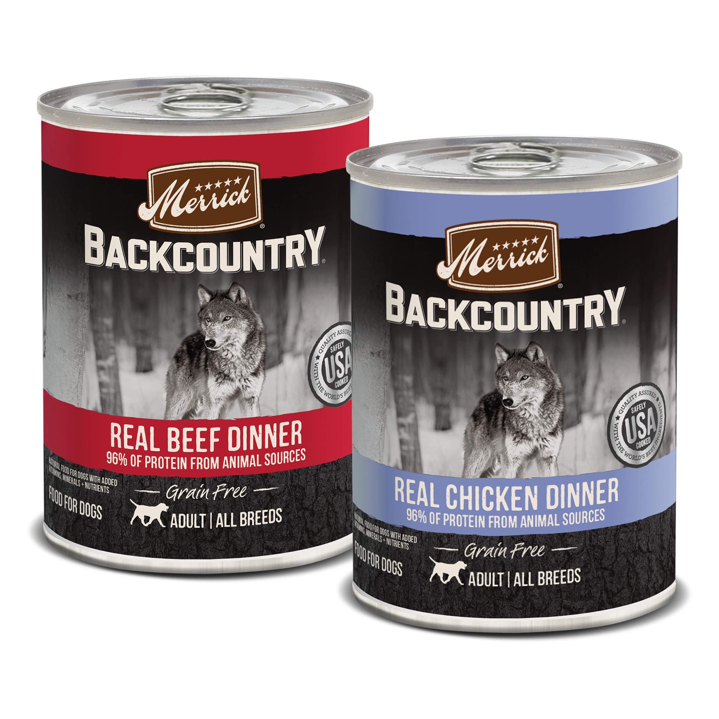 Merrick Backcountry Grain Free STF9 Premium Canned Dog Food, Variety