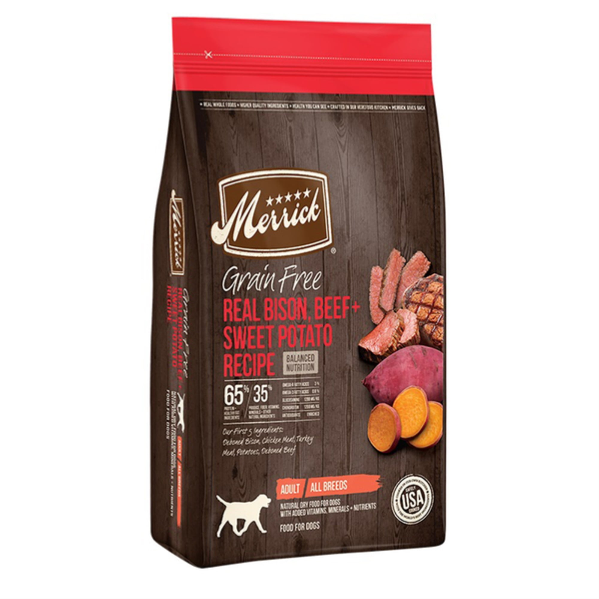 Merrick Dog Grain Free Bison Beef And Sweet Potato 4Lb