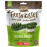 Merrick Fresh Kisses Grain-Free Coconut Oil & Botanicals Medium Brush Dental Dog Treats, 6 Ct