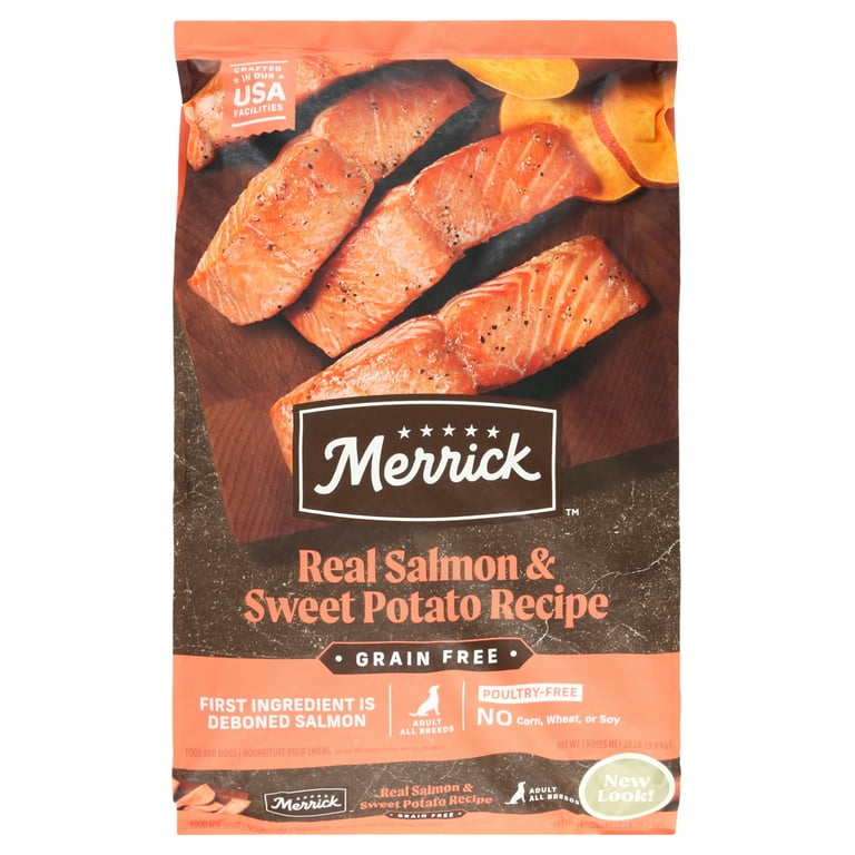 Merrick Grain-Free Real Salmon + Sweet Potato Recipe Dry Dog Food Merrick Grain-Free Real Salmon + Sweet Potato Recipe Dry Dog Food