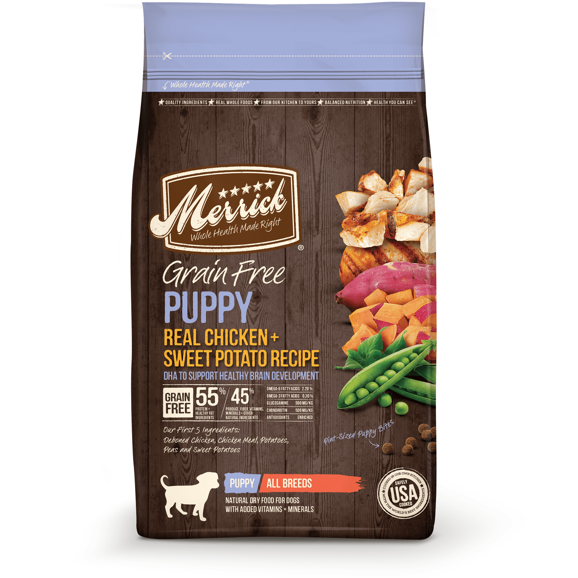Merrick dog food nutritional information hot sale